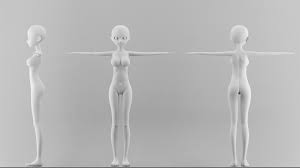 Anime character template remix by zokatklu. 3d Model Anime Girl Character Template Cgtrader