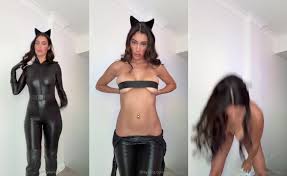 Mia Bailey Slips Out Of Her Catwoman Suit | PimpBunny