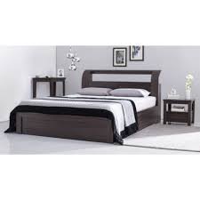Abstract Wooden Bed King Size Bed For Bedroom Area You Will Find A Well Shaped Block Storage Wooden King Size Bed Bed Designs With Storage Double Bed Designs