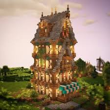 All you really need is wood, wood, and more wood. Godalions Minecraft On Instagram A Beautiful Medieval Tower From Hrzy Builds Beautiful Minecraft Architecture Minecraft Mansion Minecraft
