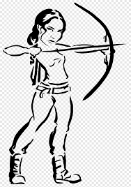 This tutorial shows you how to create custom wall decor from your finished. Katniss Everdeen Coloring Book The Hunger Games Drawing Mockingjay Bow And Arrow Game White Png Pngegg