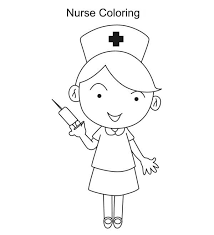 Nurse With Syringe Coloring Page Jpg 600 660 Pixels Coloring Pages Colored Pens Alphabet Worksheets Free