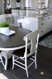 Farmhouse Style Painted Kitchen Table And Chairs Makeover Painted Kitchen Tables Black Kitchen Table Farmhouse Kitchen Tables