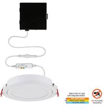 English (australia) english (canada) english (ireland) english (united kingdom) español. Slim Baffle High Lumen 6 In New Construction And Remodel Color Selectable Canless Led Recessed Kit Walmart Com Walmart Com