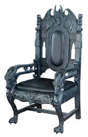 Dragon King Chair For My Evil Lair Now I Need One In Kitty Size Gothic Furniture Gothic Chair King Chair