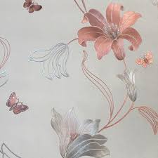 Maybe you would like to learn more about one of these? Muriva Couture Floral Vinyl Wallpaper Stone Rose Gold 701410 Www Batleydiy Co Uk