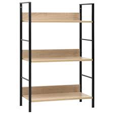 Hautelook | traditional loft style: Bibliotheque A 3 Niveaux Style Industriel Meuble De Rangement Pour Salon Bureau Chene 60x27 6x90 5 Cm Agglomere Cdiscount Maison