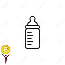 Baby Bottle Icon Vector Illustration Flat Design Style Sponsored Icon Vector Baby Bottle Design Infographic Design Graphic Design Design