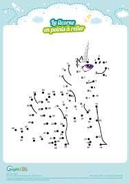 L Activite Du Mercredi La Licorne En Points A Relier Graphick Kids Anniversaire Theme Licorne Licorne Coloriage Anniversaire Licorne