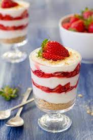 Confession 129 I Ve Become A Layerer Lightened Up Strawberries And Cream Parfaits Recipe Desserts Parfait Recipes Parfait Desserts