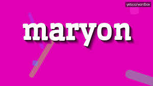 About press copyright contact us creators advertise developers terms privacy policy & safety how youtube works test new features press copyright contact us creators. Maryon How To Pronounce It Youtube