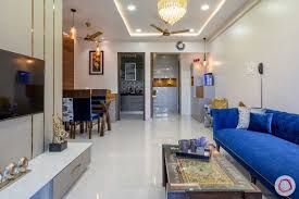 Prepare To Swoon Over This 2bhk Interior Design Apartment Small Green Sofa Living Room Flat Interior