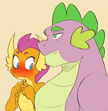 Welcome to the world of inconsistent art — May i request some spolder (spike  x smolder)