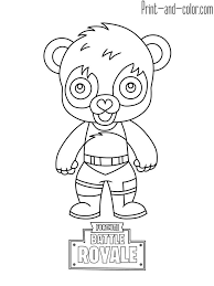 Free printable & coloring pages. Fortnite Battle Royale Coloring Page Panda Team Leader Krystal Laurs Pinterest Bear Coloring Pages Coloring Pages Kindergarten Coloring Pages