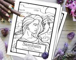 Set off fireworks to wish amer. Pagan Coloring Page Etsy