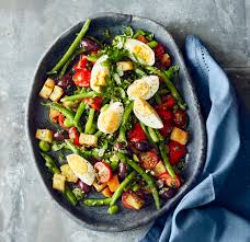 Bohnen Brot Salat Mit Eiern Rezept Bohnen Rezepte Bohnen Und Rezepte