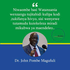 John pombe magufuli akiwa na mkuu wa mkoa dar es salaam mhe. Magufuli Quotes Magufuliquotes Twitter