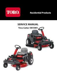 A pia job, set aside a full day for it but there is no shortcut. Toro Timecutter Sw4200 Service Manual Pdf Download Manualslib