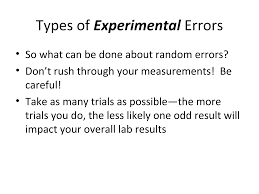 Image result for Experimental Error