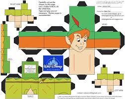 Dis10 Peter Pan Cubee By Theflyingdachshund On Deviantart Peter Pan Paper Toys Paper Crafts