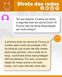 Nísia trindade lima está otimista com descoberta de vacina contra coronavírus imagem: Fiocruz On Twitter Mais Uma Duvida Bastante Comum Sobre A Protecao No Intervalo Entre As Doses Da Vacinacovid19fiocruz