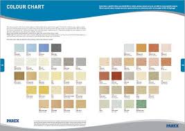 colour chart for the range of parex stucco lime cement