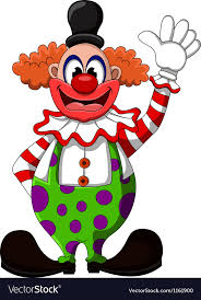 Cute clown cartoon Royalty Free Vector Image - VectorStock