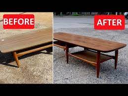 Learn how to refinish furniture and distress existing pieces with paint techniques, sanding tips and refinshing projects for updated diy home decor ideas. Mid Century Furniture Refinish Replace Laminate Top With Walnut Veneer Youtube