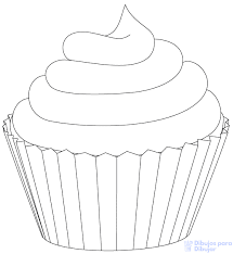 Dibujos De Cupcakes Para Colorear