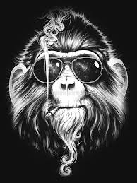 Smoke Em If You Got Em By Surgeryminor Monkey Art Graphic Art Art