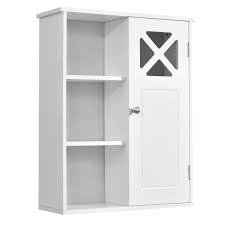 Bathroom shelf unit29 1/8x9 7/8x78 . Costway Wall Mounted Cabinet Bathroom Storage 2 Tier Shelf Multipurpose Organizer White Walmart Com Walmart Com