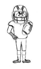 American Football Player Sketch Http Drawingmanuals Com Manual Football Player Drawing Tu Football Player Drawing American Football Players American Football
