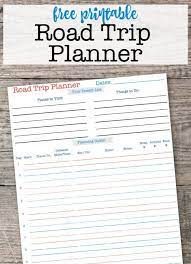 Free Printable Road Trip Planner Road Trip Planner Road Trip Planning Trip Planner Printable