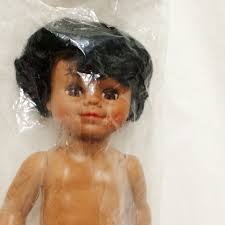 Darice Boy Craft Plastic Doll Brown Hair Brown Eyes 13.5” Vintage 1202-4  for sale online