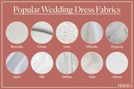 Wedding Dress Fabrics and Materials: Guide and Swatches