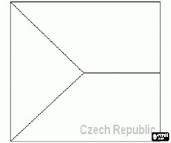 Flag czech republic bandera checa república drapeau république tchèque Ausmalbilder Flagge Von Tschechien Zum Ausdrucken