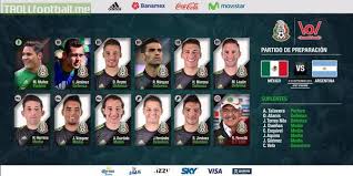 Mexico with a gdp of $1.2t ranked the 15th largest economy in the world, while argentina ranked 25th with $519.9b. Mexico S Starting Line Up Vs Argentina Today Troll Football