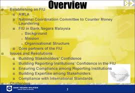 Malaysian Fiu Establishing An Fiu Issues And