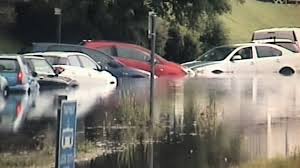 It may be caused by heavy rain associated with a severe thunderstorm, hurricane, tropical storm, or meltwater from ice or snow flowing over ice sheets or snowfields. Heavy Rain And Flash Floods Cause Travel Chaos Across Scotland Bbc News
