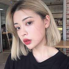 Ulzzang Girl Short Hair Ulzzang Girl Blonde Hair Korean Blonde Asian Hair Short Hair Styles