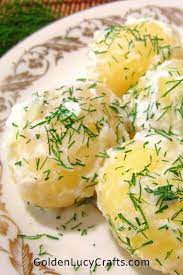 New Potatoes With Sour Cream And Dill Ukrainian Recipes New Potato Sour Cream