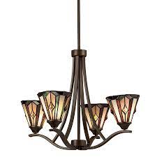 Beautiful tiffany style standard floor standing lamp. Portfolio 4 Light Mission Bronze Tiffany Style Chandelier Craftsman Lighting Stained Glass Table Lamps Dining Room Lighting