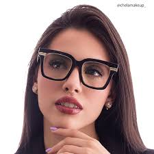 Taylor Square Black Color Frame Glasses for females