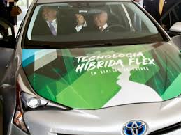 I've got some electrifying news! In Brazil, we have announced the  production of a new type of hybrid that combines an electric motor with a  flexfuel engine. This will be the first