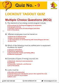 Among these were the spu. Lockout Tagout Questions Answers For Interview Loto Quiz E Square Alliance