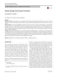 Prior to joining cnn in 2018, he was a producer and then a correspondent with abc news for 20 years. Pdf Climate Change From Science To Practice