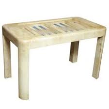 Authentication and restoration services available. Karl Springer Goatskin Backgammon Game Table At 1stdibs