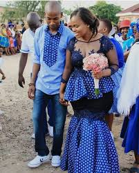 This might be topping the list of latest lace designs. Shweshwe Dresses With Lace Ideas 2021 Stylish F9