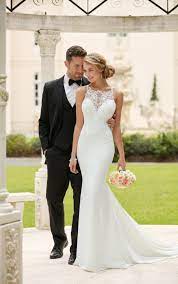 Wir haben hunderte von stilen, wie zum beispiel schulter, spaghetti. Hochgeschnittenes Etui Brautkleid Stella York Wedding Dresses
