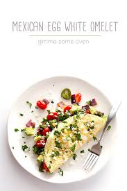 You can also scatter the vegetables. Mexican Egg White Omelet Gimme Some Oven